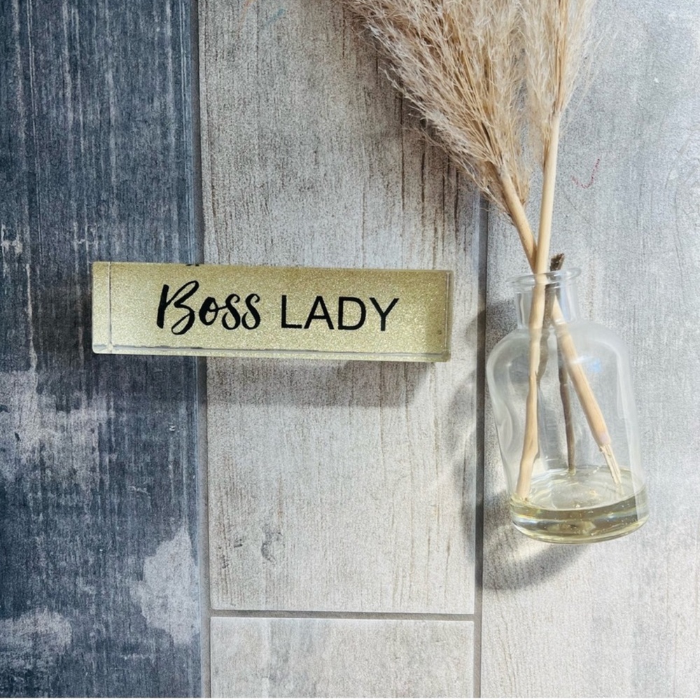 New Boss Lady Plaque